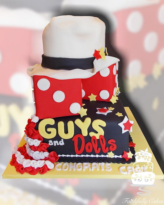 Guys and Dolls High School Production Cake