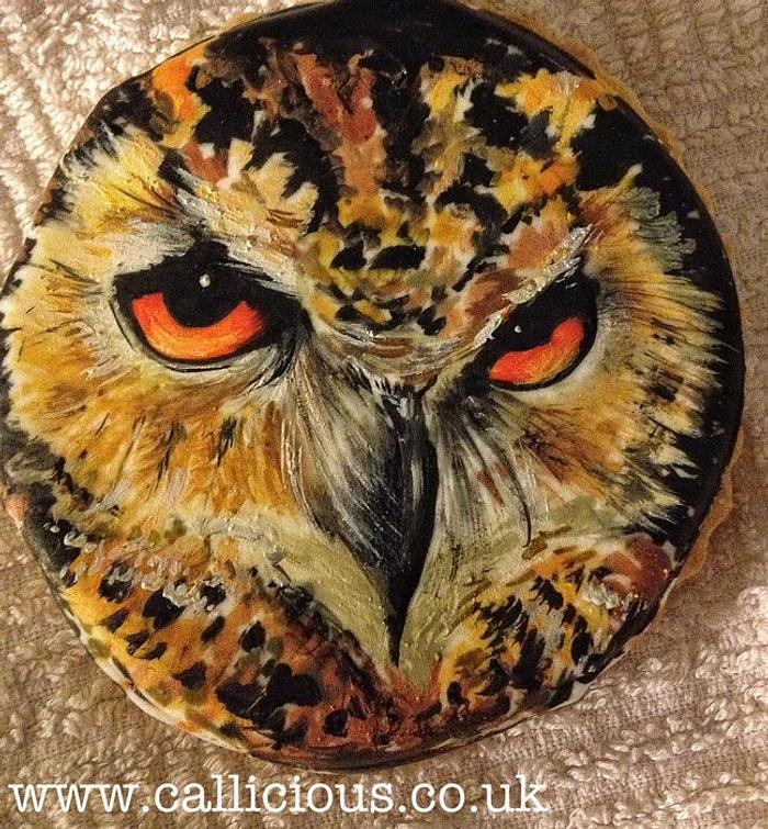 Handpainted Eagle on a cookie