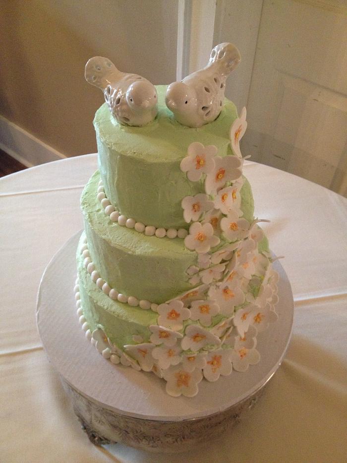Spring Garden Wedding Cake