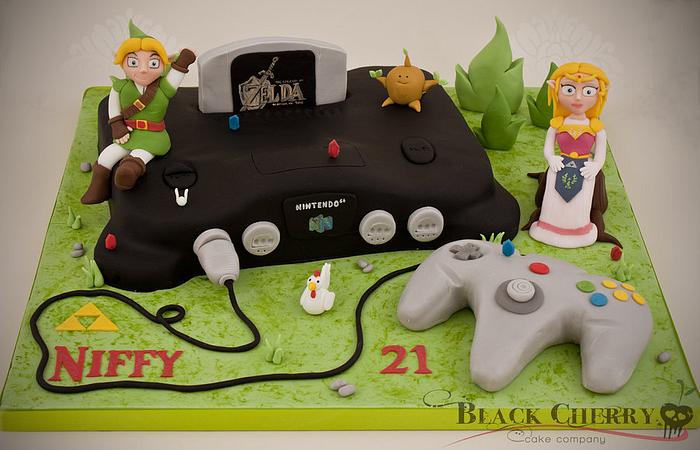 Nintendo 64 Zelda: Ocarina of Time Cake