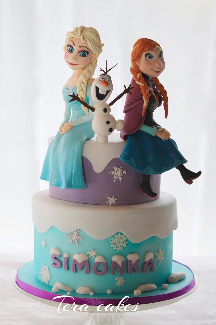 Frozen cake for my daughter :) 