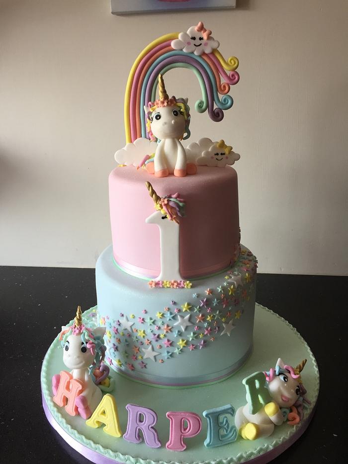 Pastel unicorn cake 