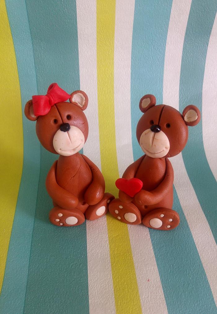 Teddy bear in love ..