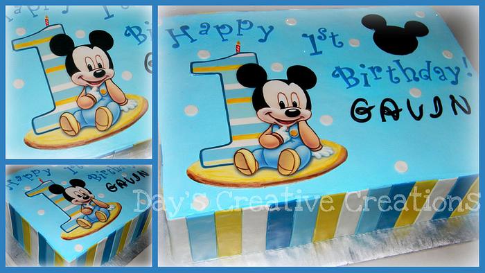 1st Birthday Baby Mickey Mouse