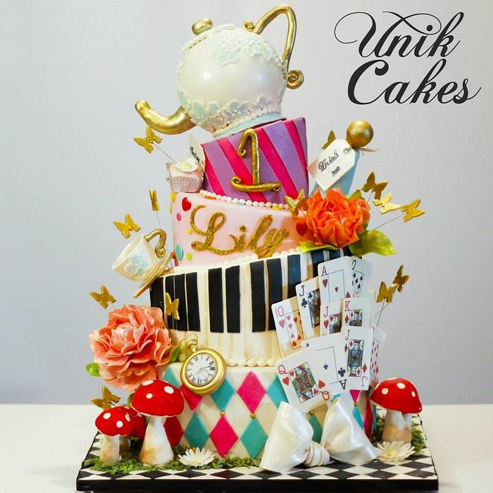 Alice in Wonderland cake topper - Decorated Cake by - CakesDecor