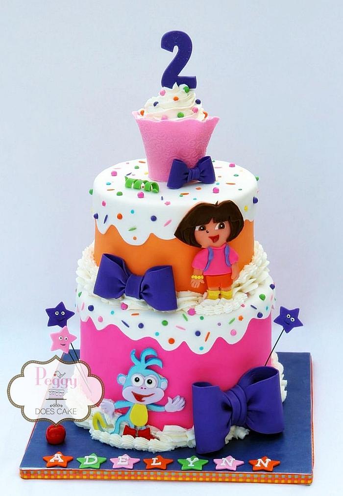 Kayelynn's Dora Cake - CakeCentral.com