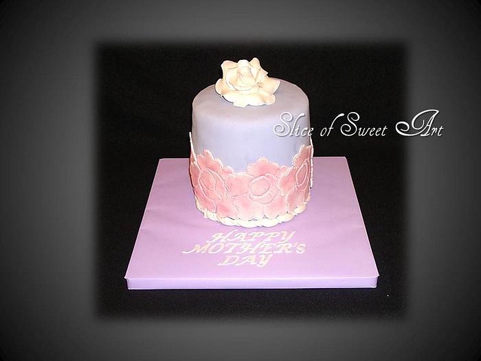 Rose Mother's Day Cake