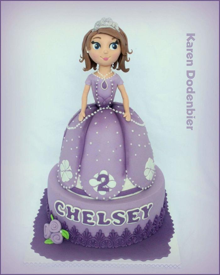 3D Princess Sofia cake