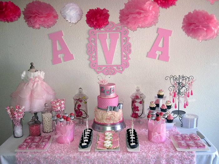 Baby shower sweet table