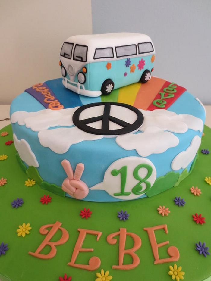 Peace and Love cake