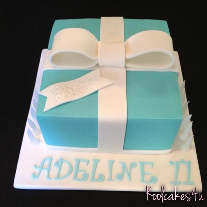 Tiffany box cake