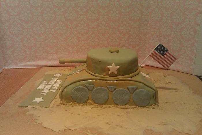 Army Tank Cake 