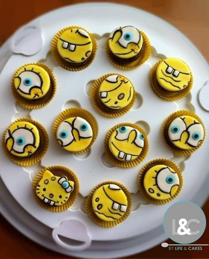 Spongebob cupcakes