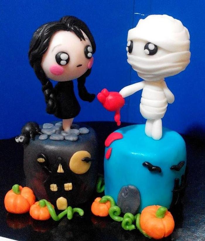 Wednesday Addams in love - Minicakes