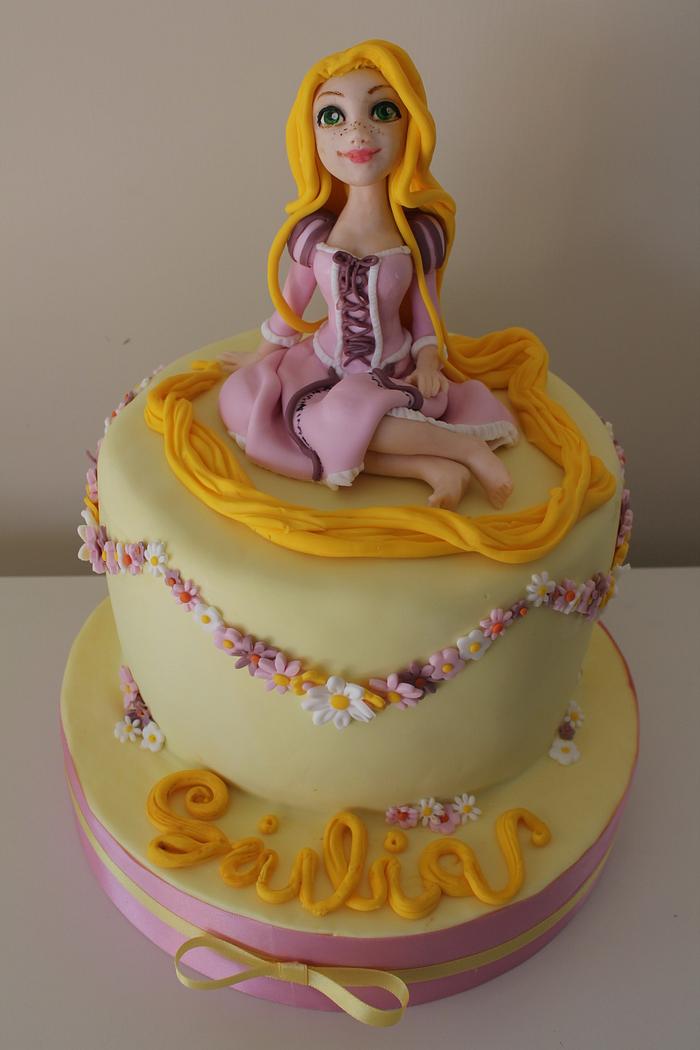 Rapunzel choko cake for Giulia