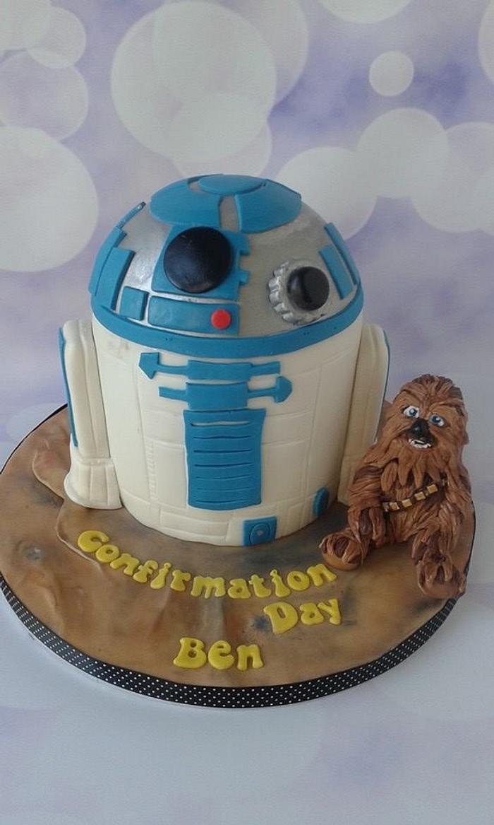 Star Wars confirmation cake