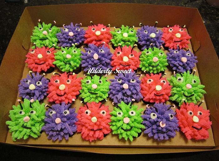 Silly Monster Cupcakes