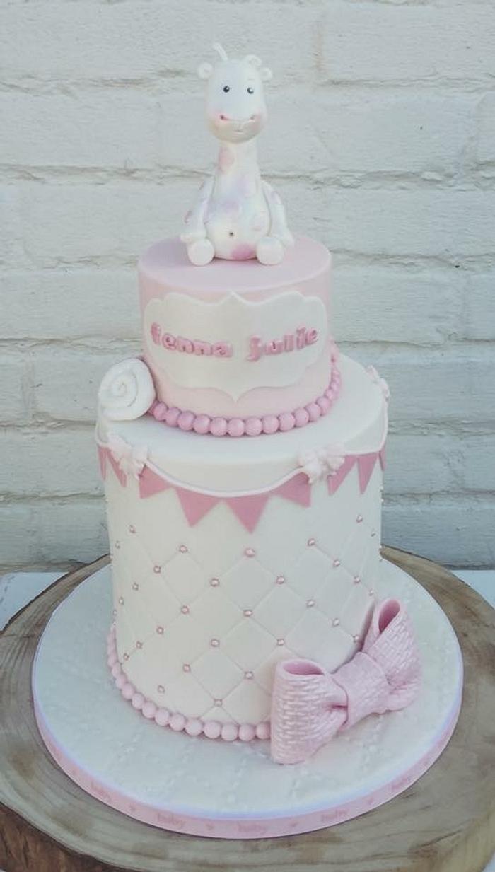 Pink baby cake 