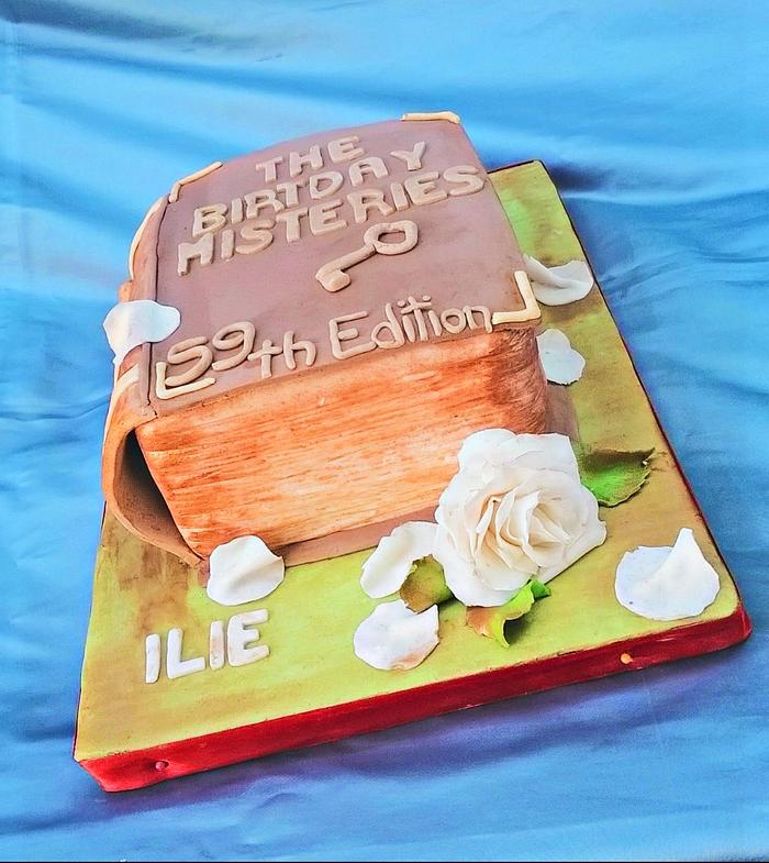 old book cake