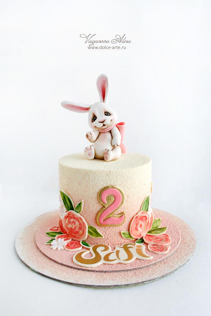 cake with bunny