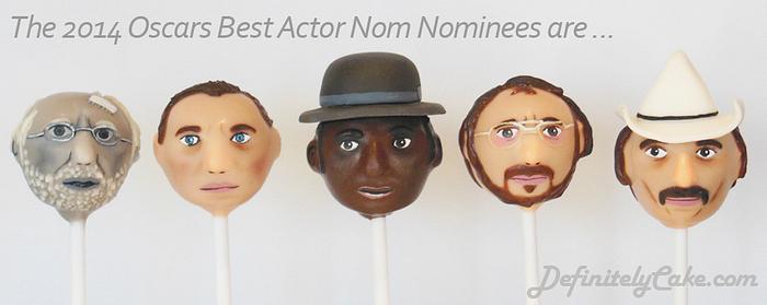 Oscars Best Actor Nominee Cake Pops