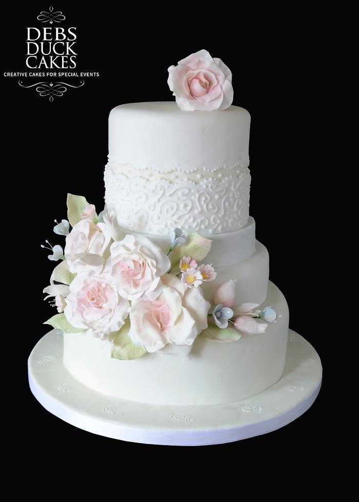 Pastel Flower Cake
