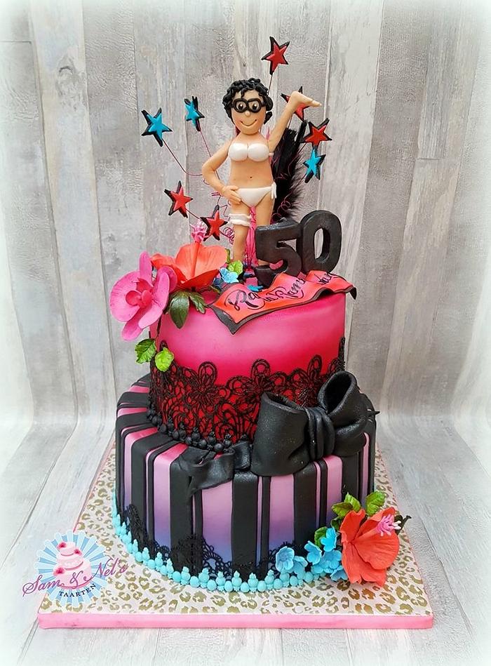50 and Fabulous cake