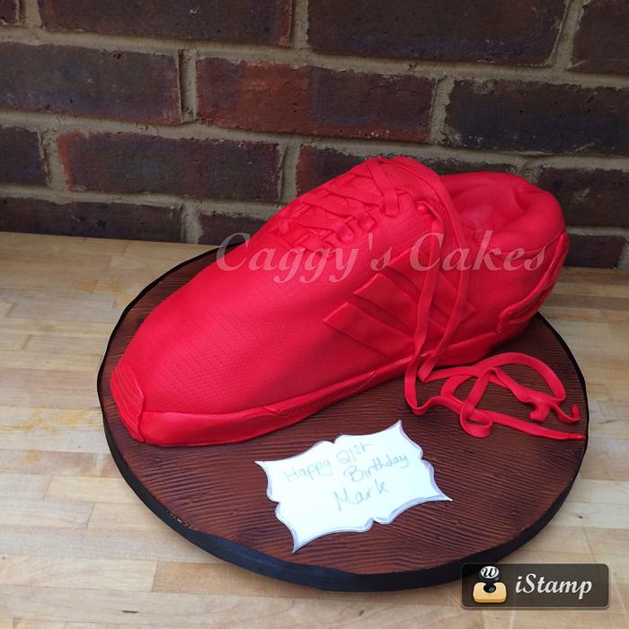 Red trainer/sneaker cake