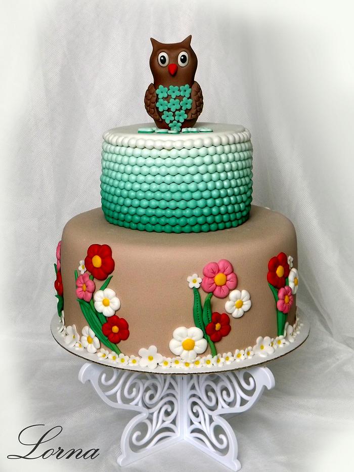 Owl cake..