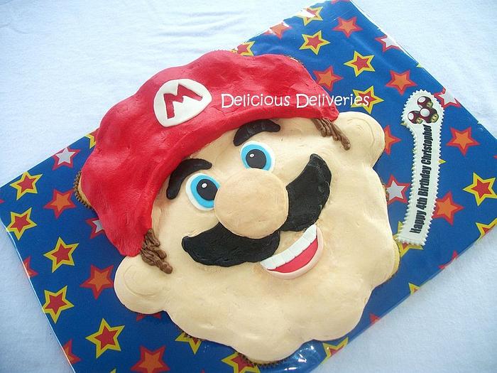 Super Mario Cupcake Cake