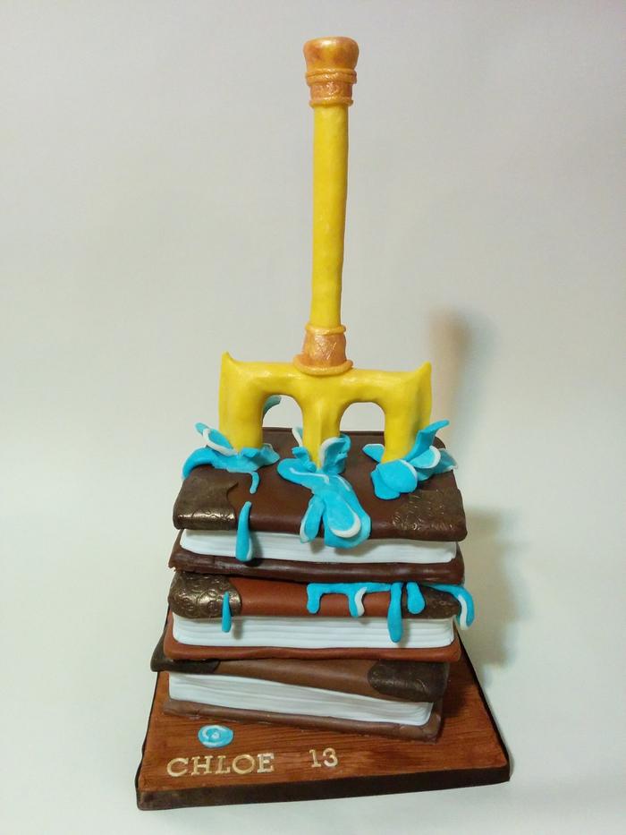 Percy Jackson themed cake