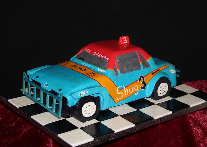 Stock Car Cake