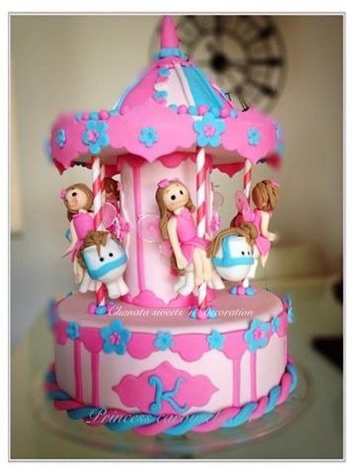 Carousel princess cake
