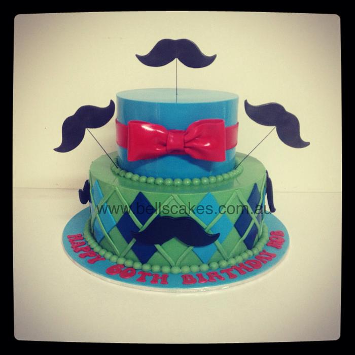Mustache Cake