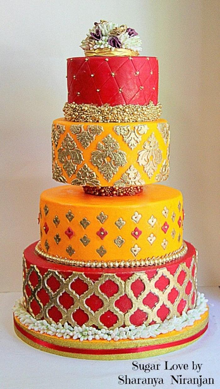 Indian wedding Cake- SugarLove