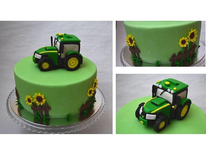 Cake with tractor