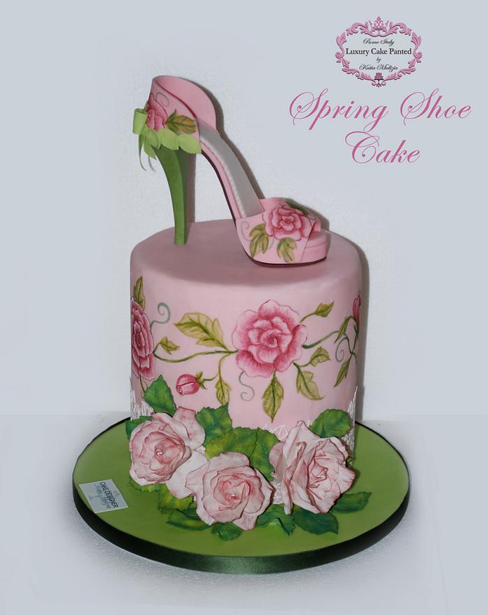Spring Shoe Cake