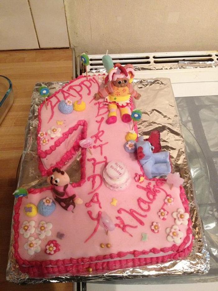 in the night garden number one cake