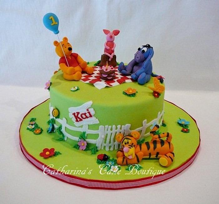 Pooh & friends celebrate Kai's 1st B'day!