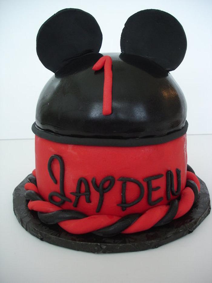 Mickey Mouse smash cake