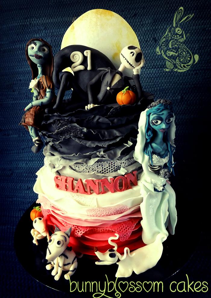 Tim Burton Themed cake