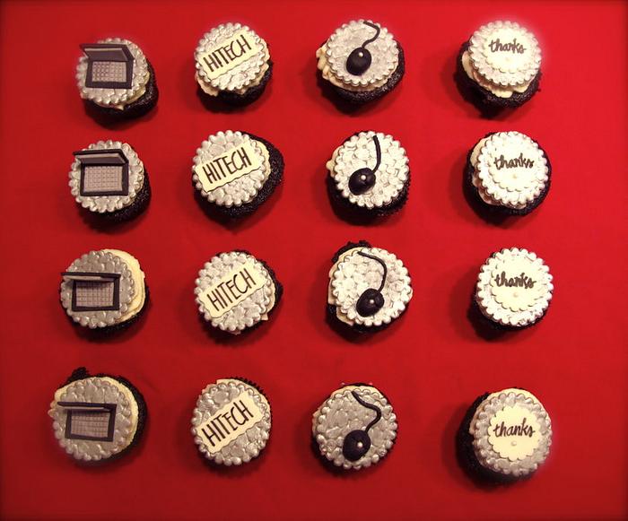 Computer Themed Thank You Cupcakes