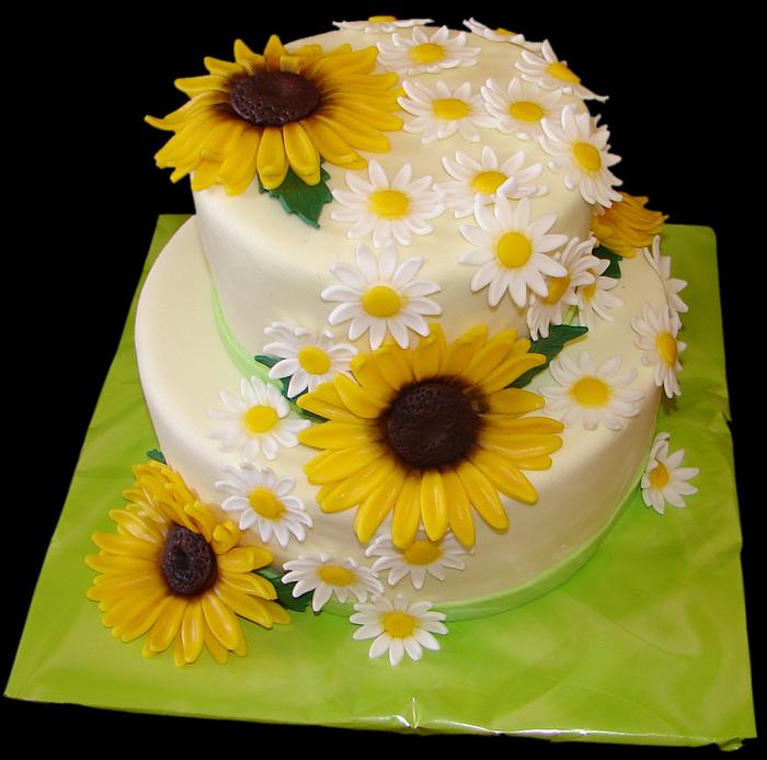 sun flower cake