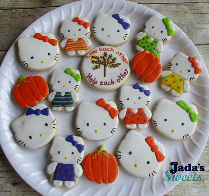 Hello Kitty Halloween cookies
