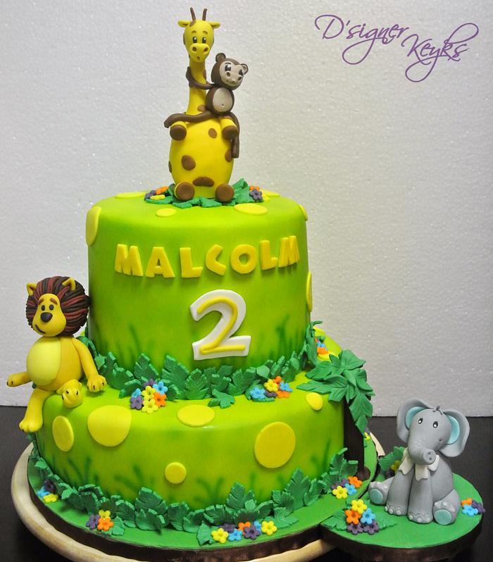 Safari Theme Cake 