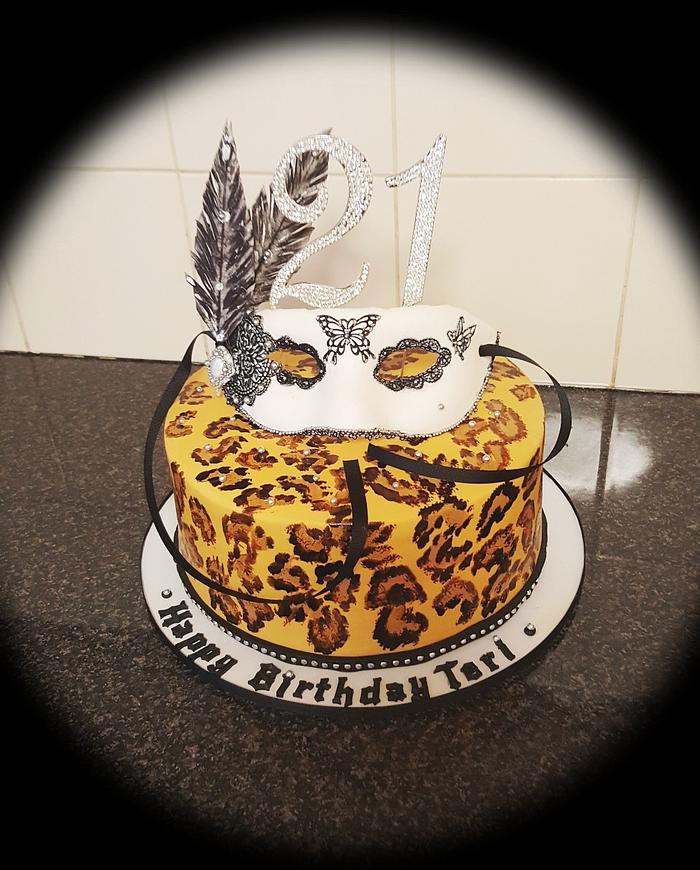 21st Birthday cake 