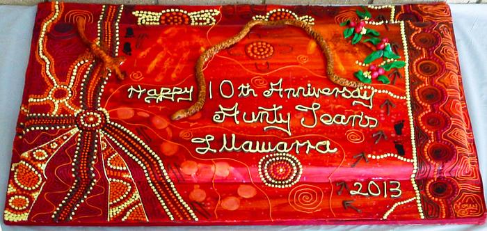 Aunty Jean's 10th Anniversary Cake