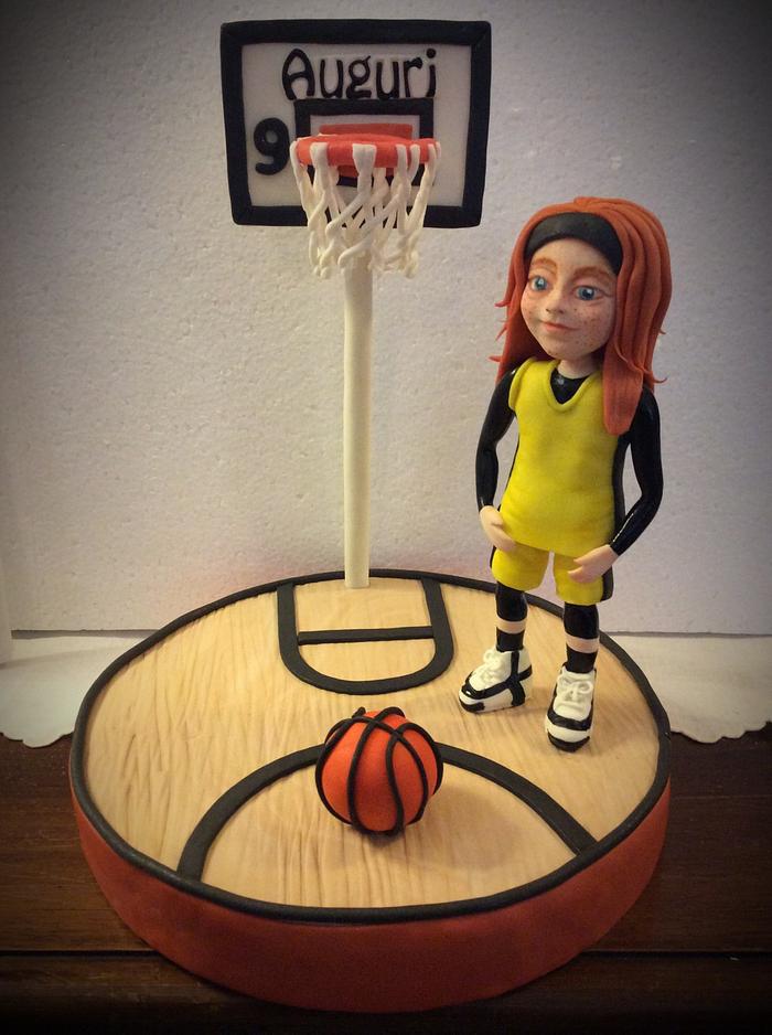 A small basketball player