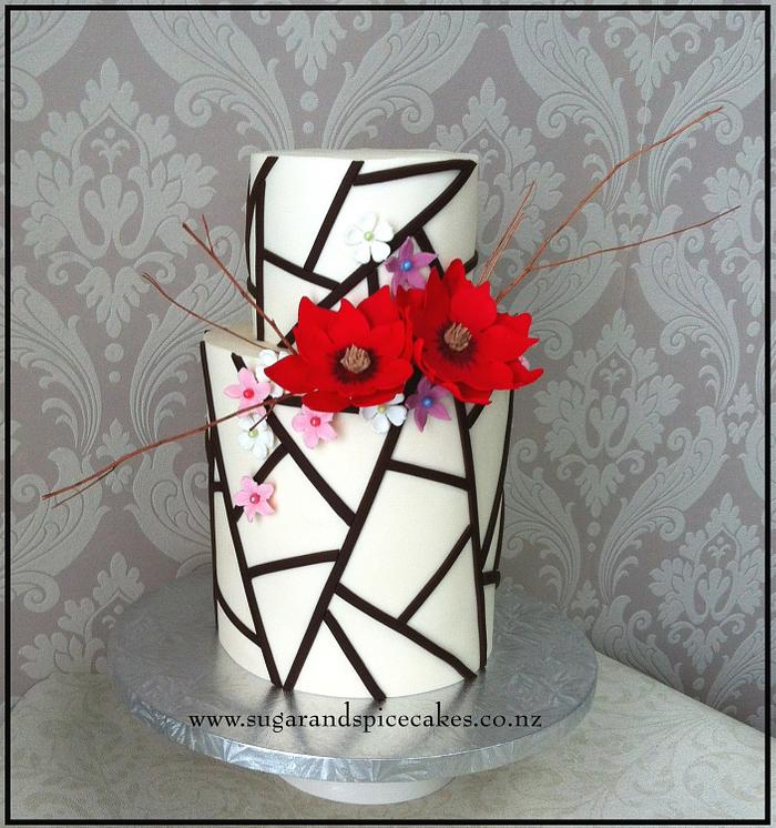 Geometric Asymmetric Wedding Cake 