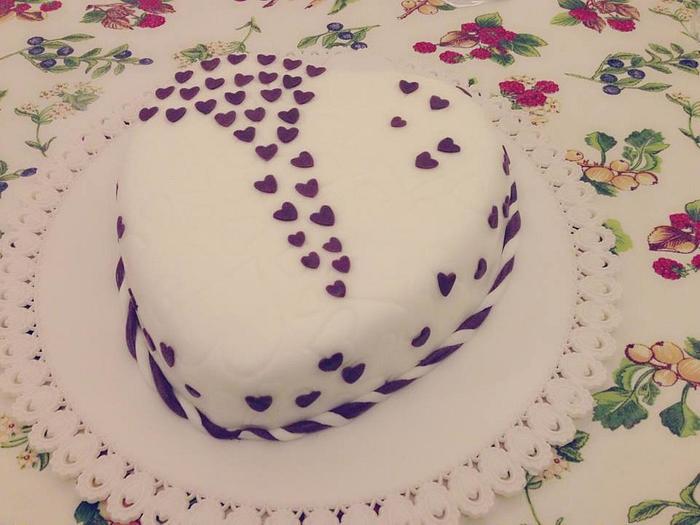 Purple Heart Cake